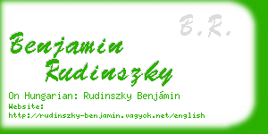 benjamin rudinszky business card